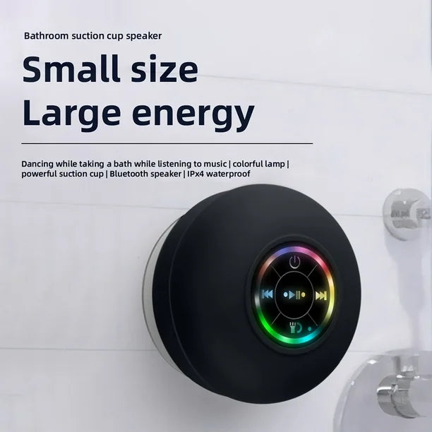 Waterproof Suction Bluetooth Speaker – Stick, Play & Splash!