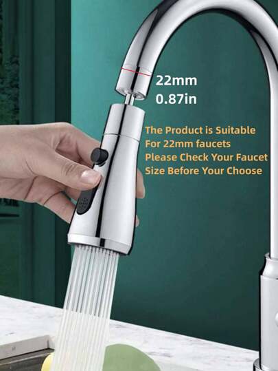 360° Rotating Faucet Sprayer – Dual Mode Water Saver Nozzle