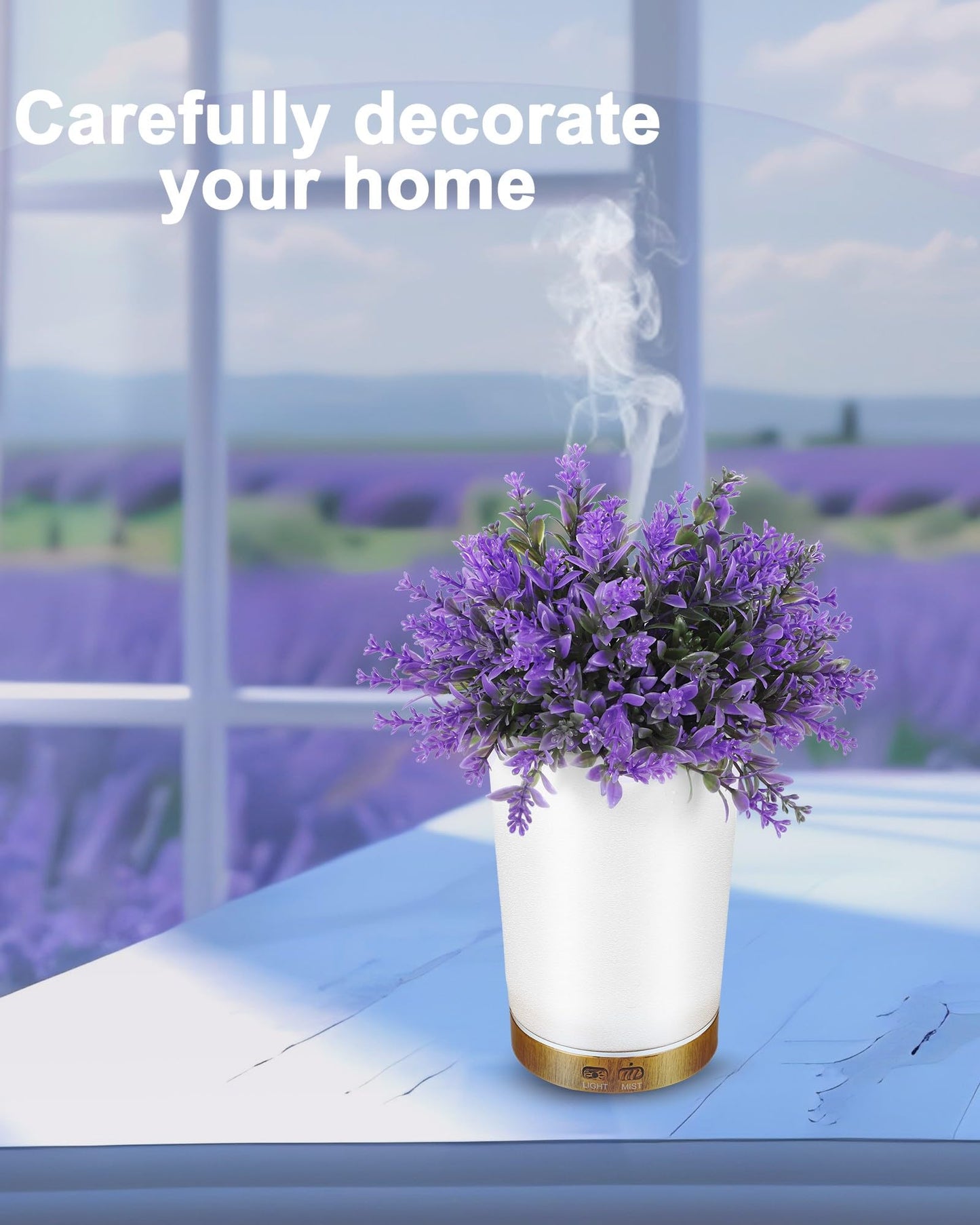 Plant-Based Aroma Diffuser – Natural Fragrance with Decorative Flower Pot