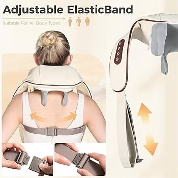 Neck & Shoulder Massager – Infrared Heating with 3D Kneading Rollers