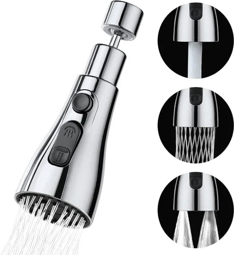 360° Rotating Faucet Sprayer – Dual Mode Water Saver Nozzle