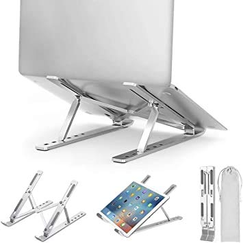 Adjustable Steel Laptop Stand – Foldable & Sturdy