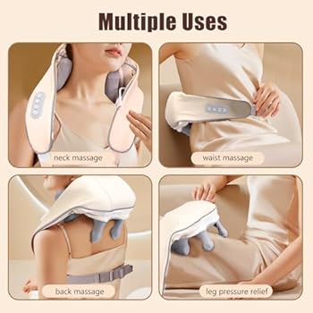 Neck & Shoulder Massager – Infrared Heating with 3D Kneading Rollers