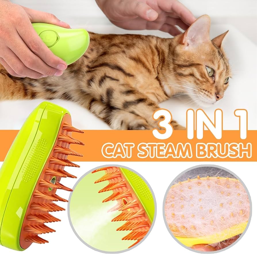 Pet Stream Brush – Bath & Brush in One!