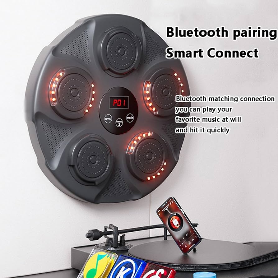 Boxing Wall Target with Inbuilt Speaker – Train with Music, Punch with Power