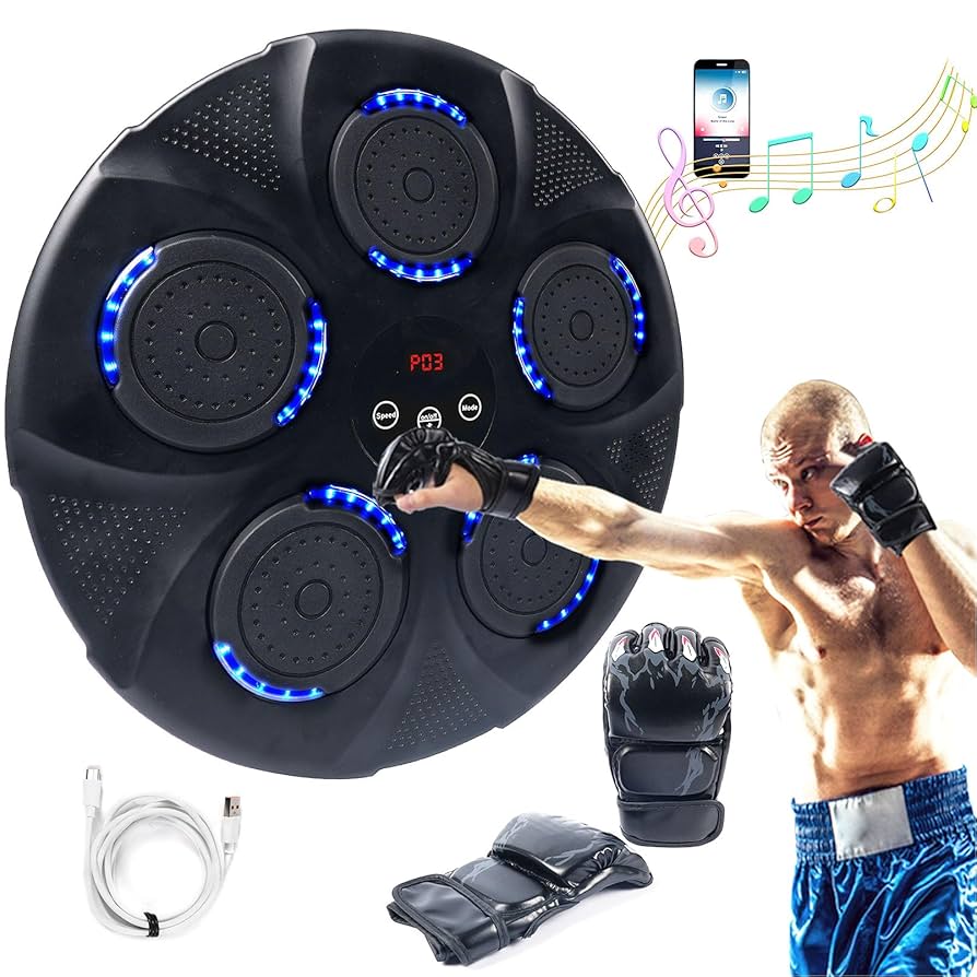 Boxing Wall Target with Inbuilt Speaker – Train with Music, Punch with Power