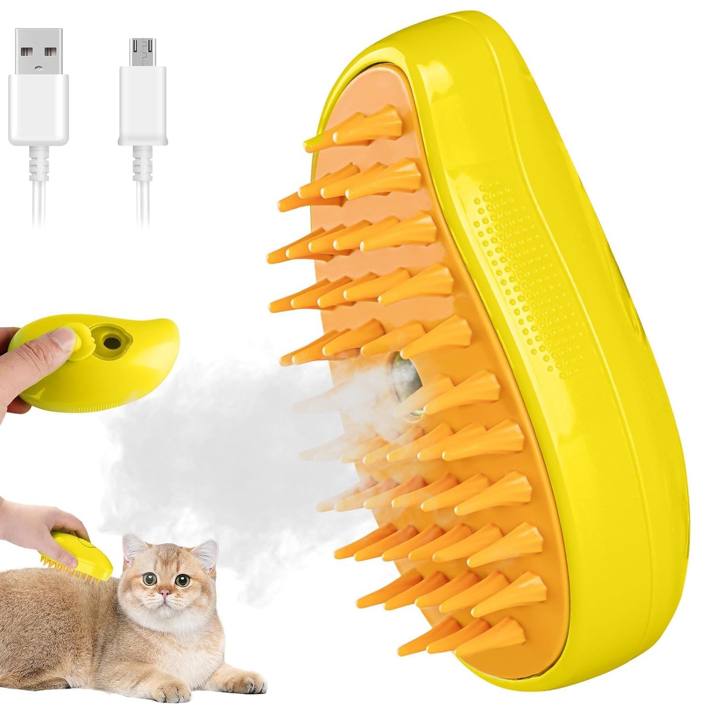 Pet Stream Brush – Bath & Brush in One!