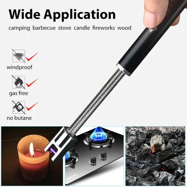Rechargeable Electric Lighter | Windproof & Flameless
