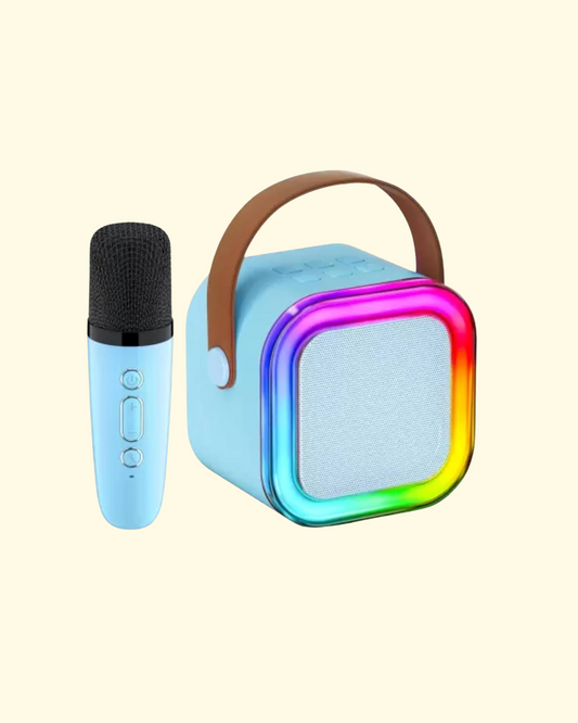 Portable Karaoke Speaker +  Wireless Mic | Bluetooth & LED