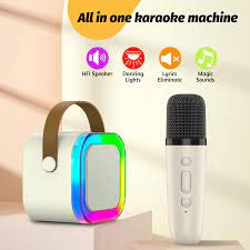 Portable Karaoke Speaker +  Wireless Mic | Bluetooth & LED