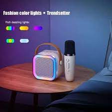 Portable Karaoke Speaker +  Wireless Mic | Bluetooth & LED