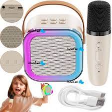 Portable Karaoke Speaker +  Wireless Mic | Bluetooth & LED