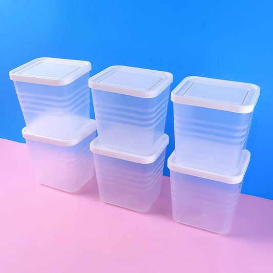 6-Piece Fridge Organizer Box Set | Food & Snack Storage